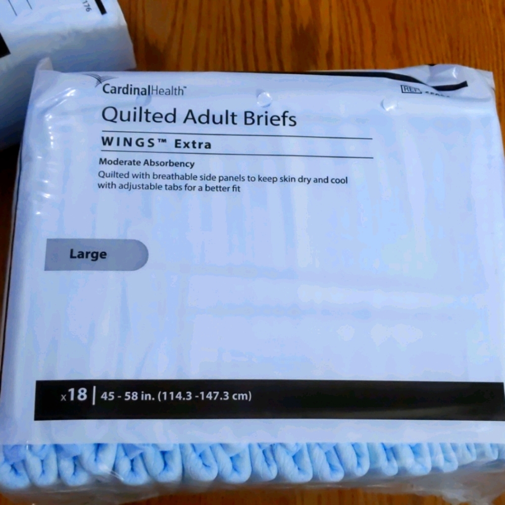 New CardinalHealth Quilted Adult Large Briefs
